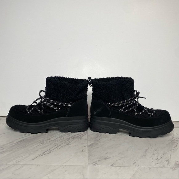 New! BP Summit Faux Fur Black Chunky Boot 8.5 - Picture 7 of 15